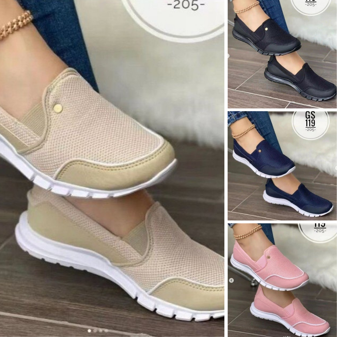 W&W Mode | I Alltägliche Atmungsaktive Orthopädische Sneaker Amy