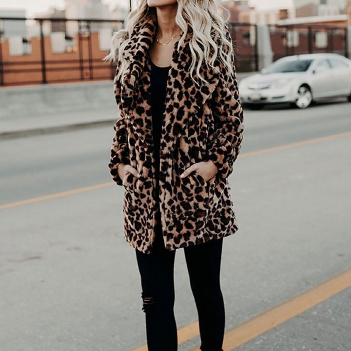 W&W Mode - Die beste kuschelige Eleganz Winter Plüsch Pelz Jacke