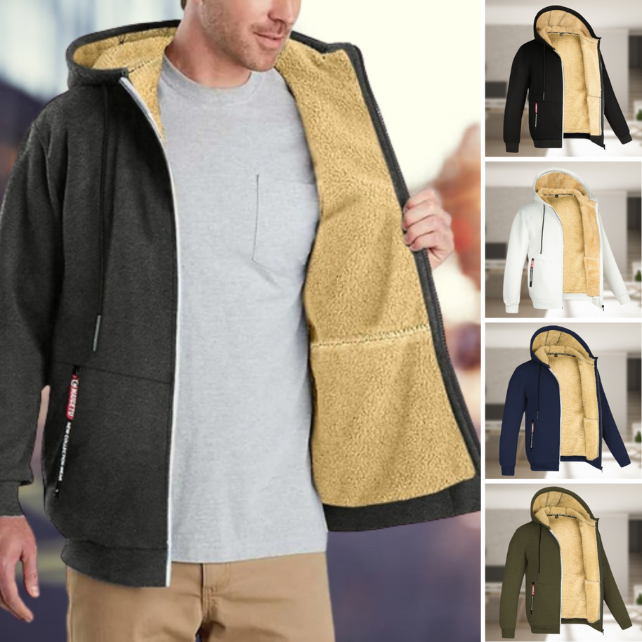 WW | Lässige Herren Winterjacke mit Kapuze und Fleece