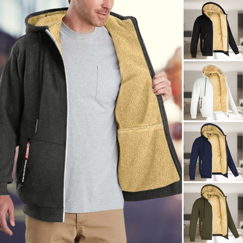 WW | Lässige Herren Winterjacke mit Kapuze und Fleece