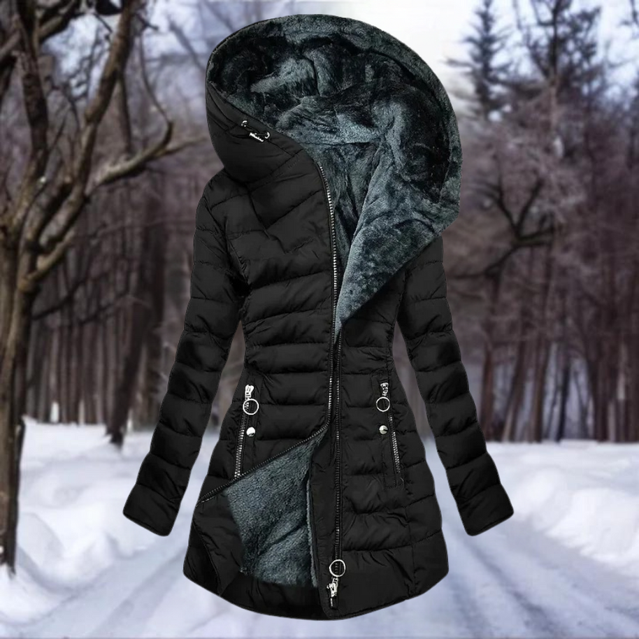 WW | Schicke Winterjacke mit Kapuze und Plüsch für Frauen