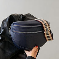 WW | Elegante Multi-Zip Leder Crossbody Tasche für Damen