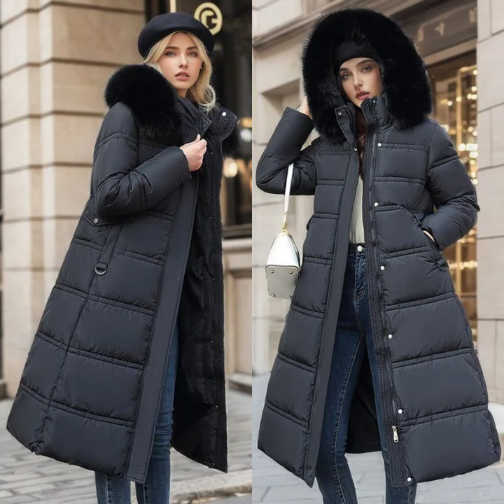 W&W Mode | Luxuriöser Kunstpelz-Wintermantel für Damen