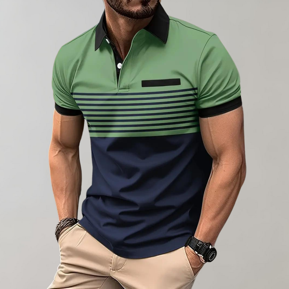 WW | Lässiges Gestreiftes Polo Für Herren