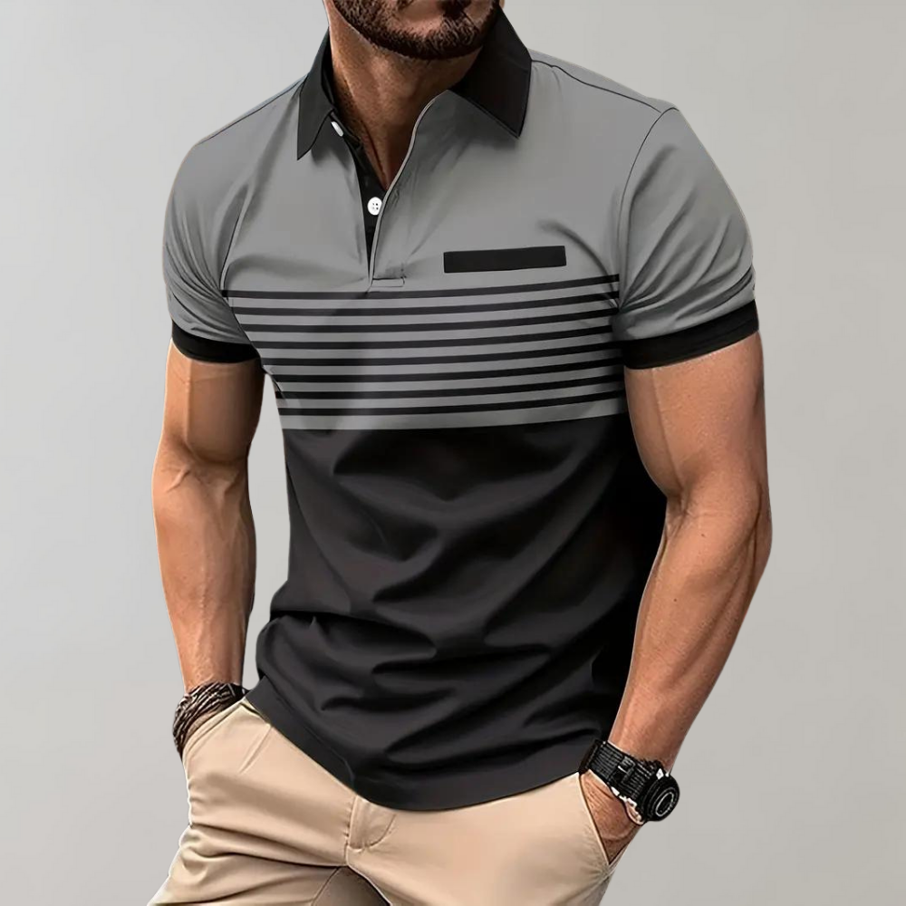 WW | Lässiges Gestreiftes Polo Für Herren