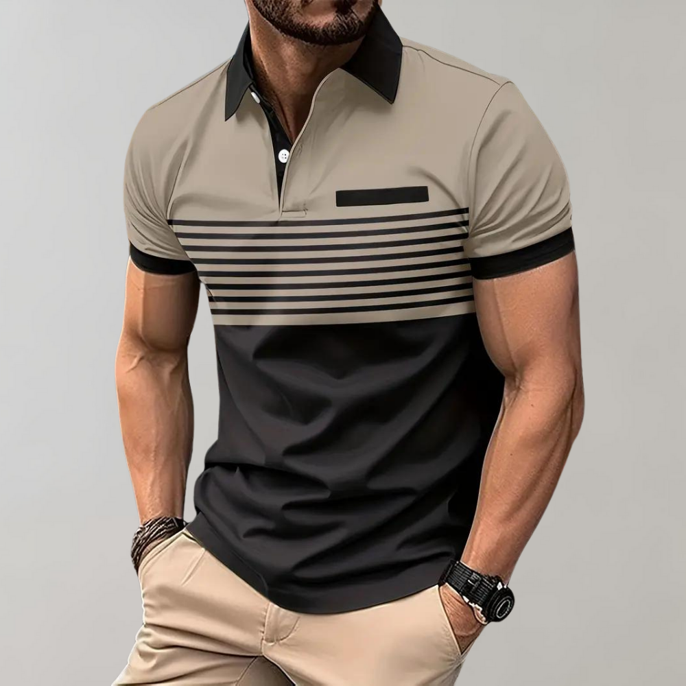 WW | Lässiges Gestreiftes Polo Für Herren