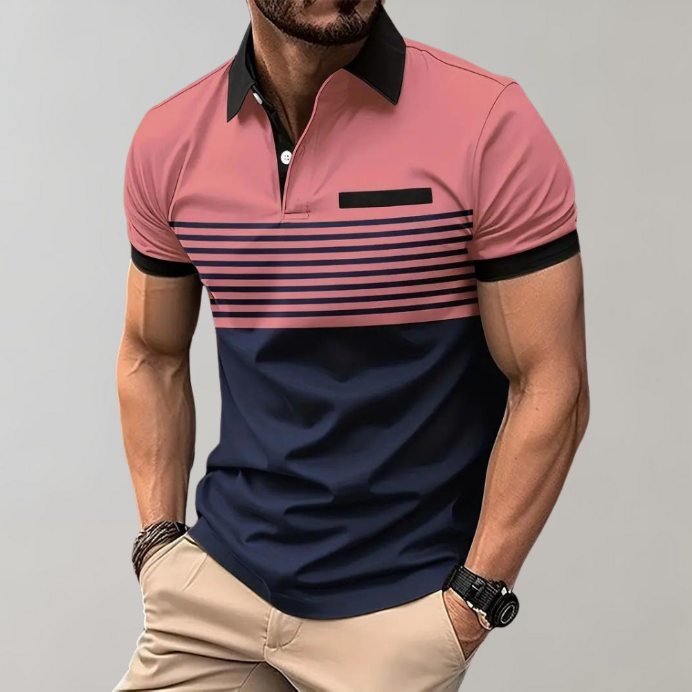 WW | Lässiges Gestreiftes Polo Für Herren