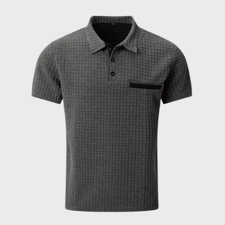 W&W Mode - Texturiertes Poloshirt