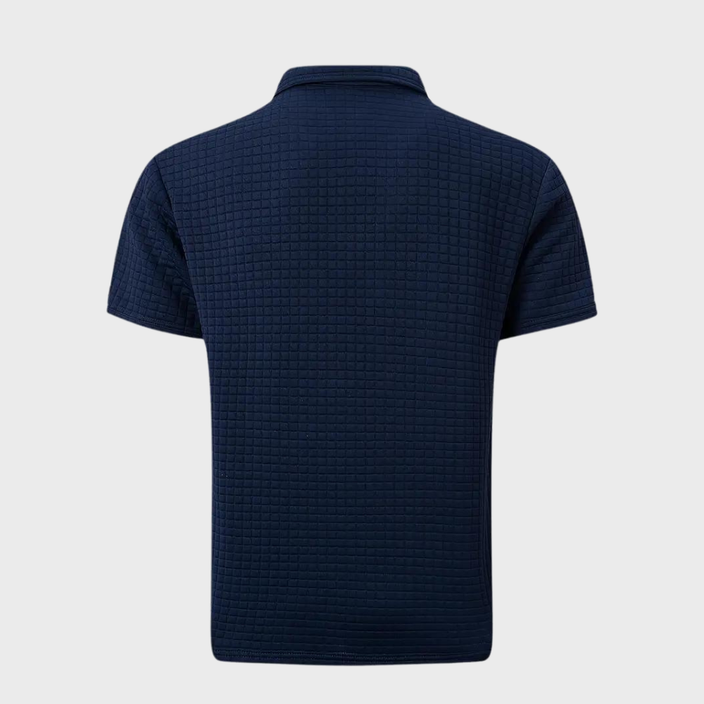 W&W Mode - Texturiertes Poloshirt