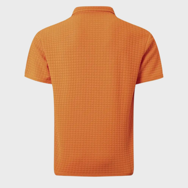 W&W Mode - Texturiertes Poloshirt