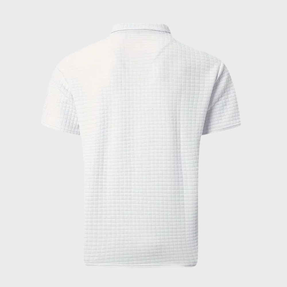W&W Mode - Texturiertes Poloshirt