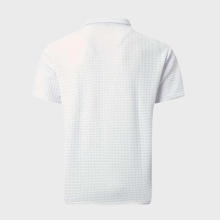 W&W Mode - Texturiertes Poloshirt