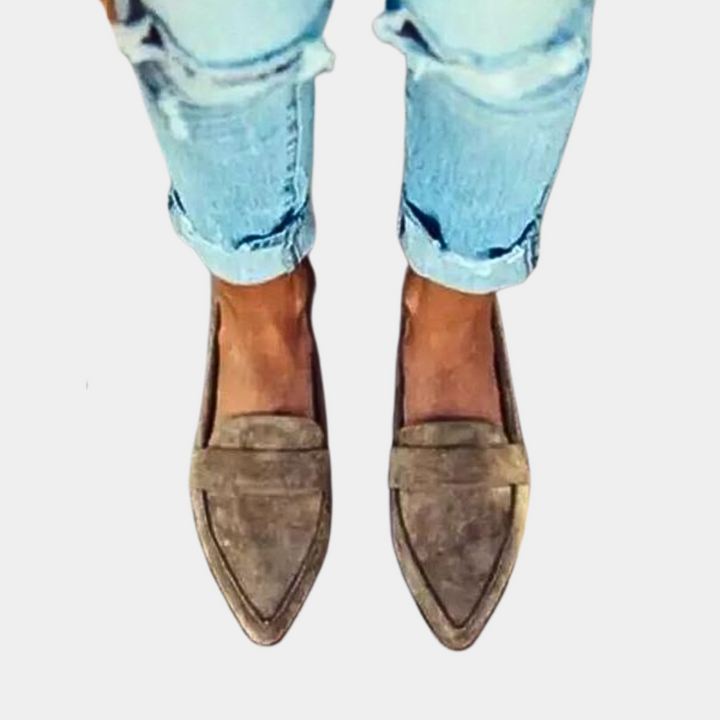 W&W Mode | Slipper Loafers Wildlederlook Für Damen