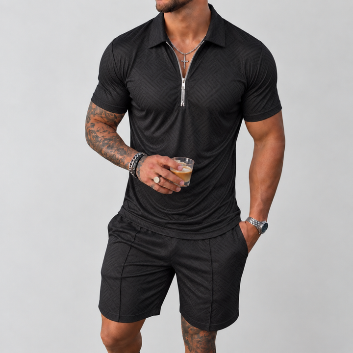 W&W Mode | Polo- und Shorts-Set für Herren