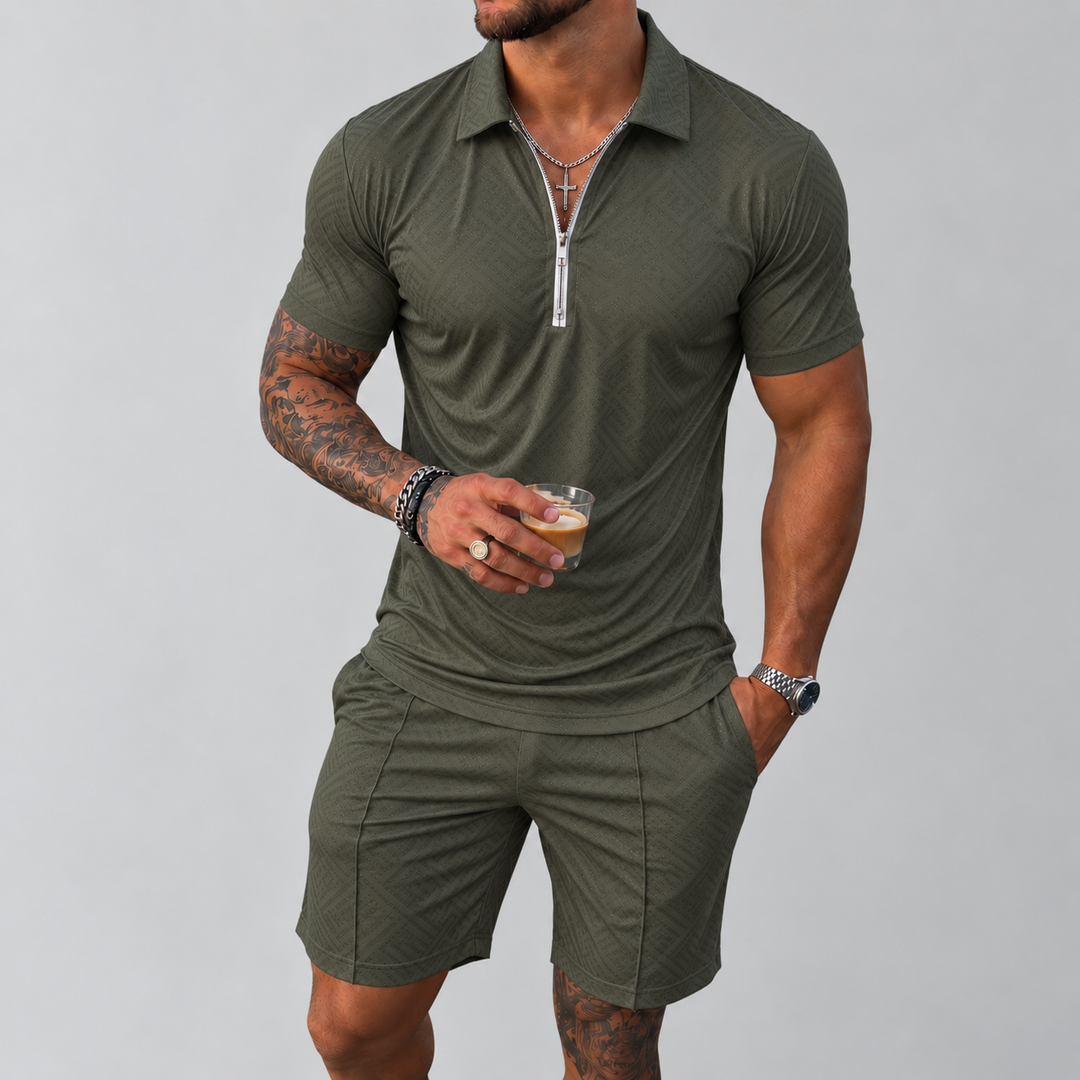 W&W Mode | Polo- und Shorts-Set für Herren