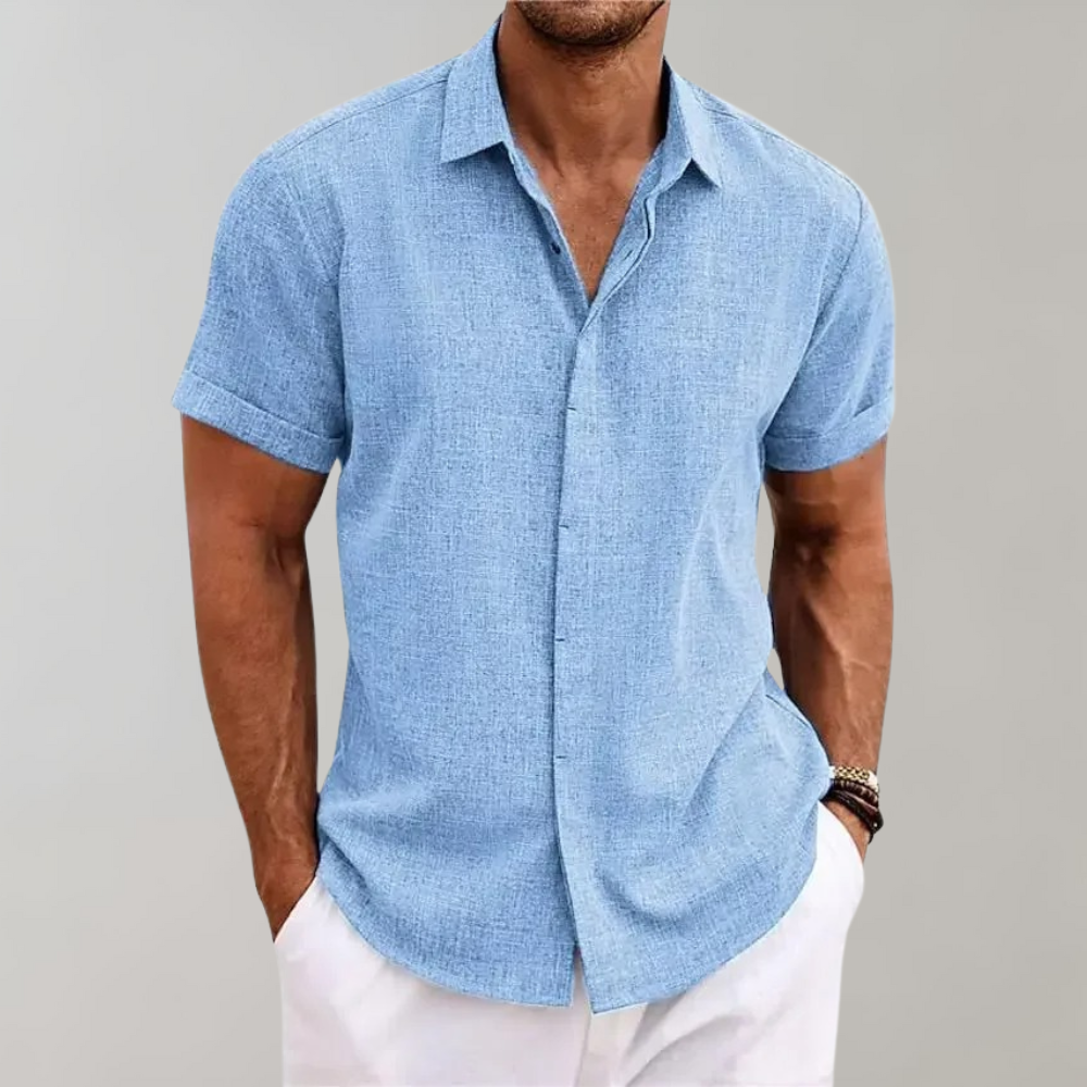 W&W Mode | Einfarbiges Poloshirt für Männer