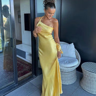 WW | Shoulder-Kleid Mit Schnürdetails Für Frauen