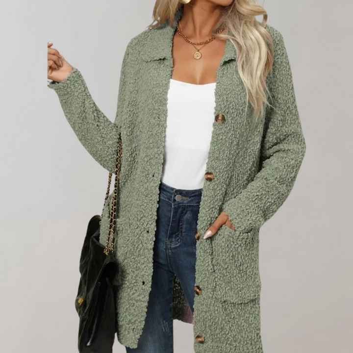 W&W Mode | Langes Damen Teddyweste