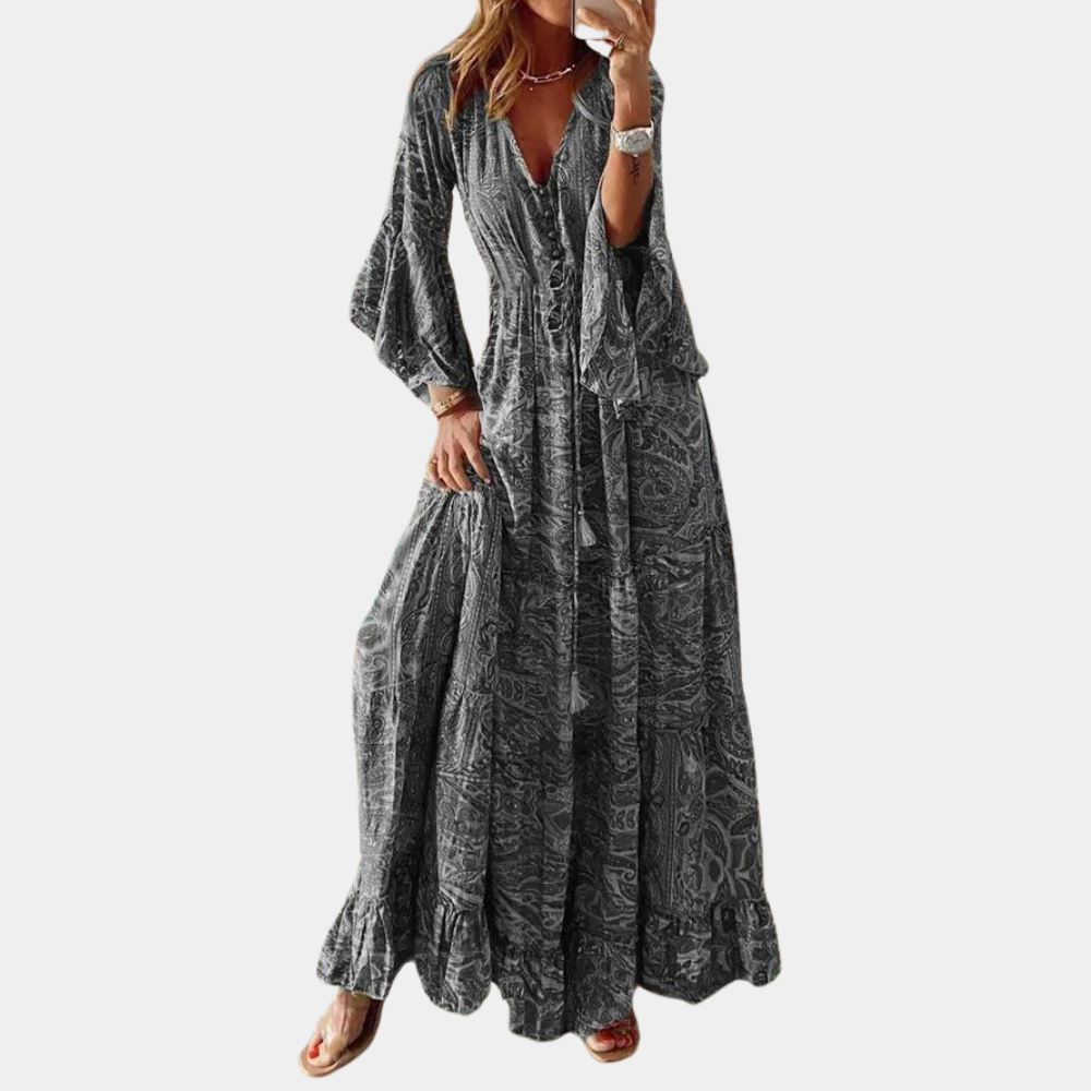 WW | Boho Lange Kleid Für Frauen