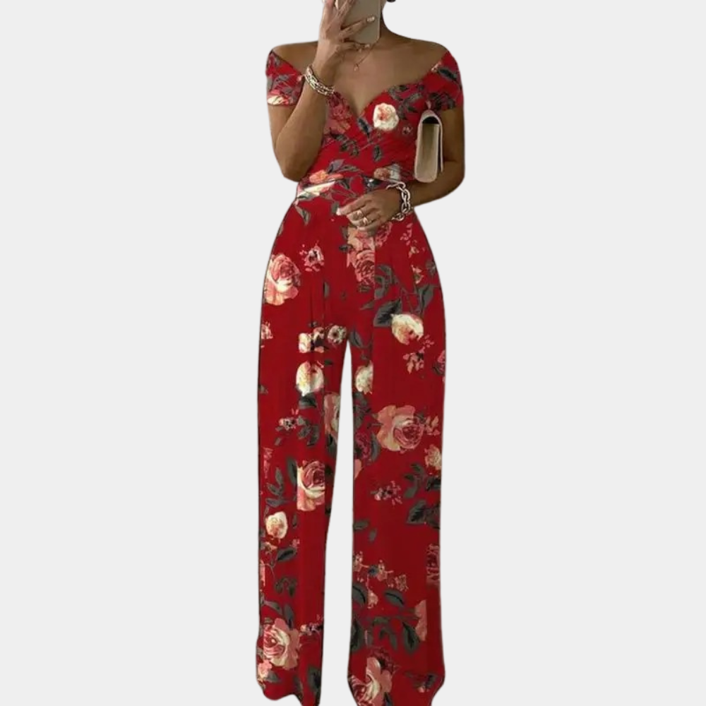 WW | Stilvoller Off-Shoulder Jumpsuit Für Frauen