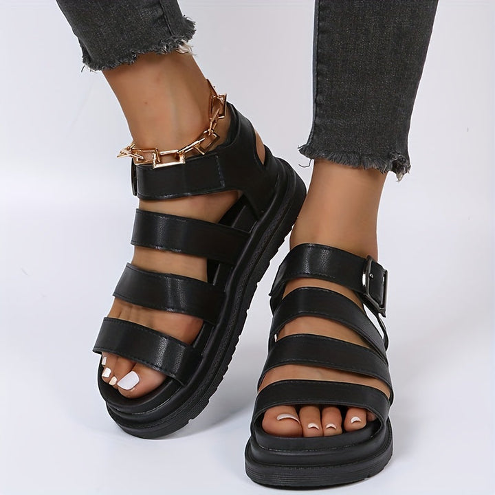 W&W Mode | Sandalen mit Schnallenriemen