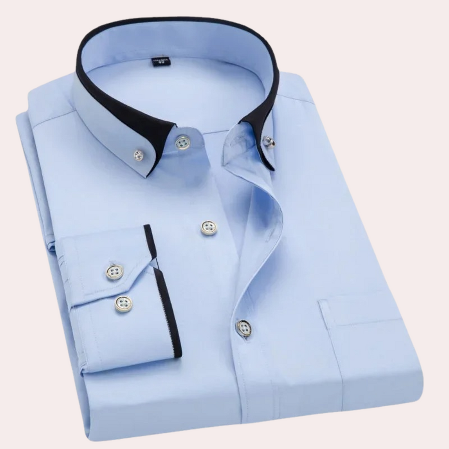 WW | Elegantes Herrenhemd mit Knöpfen