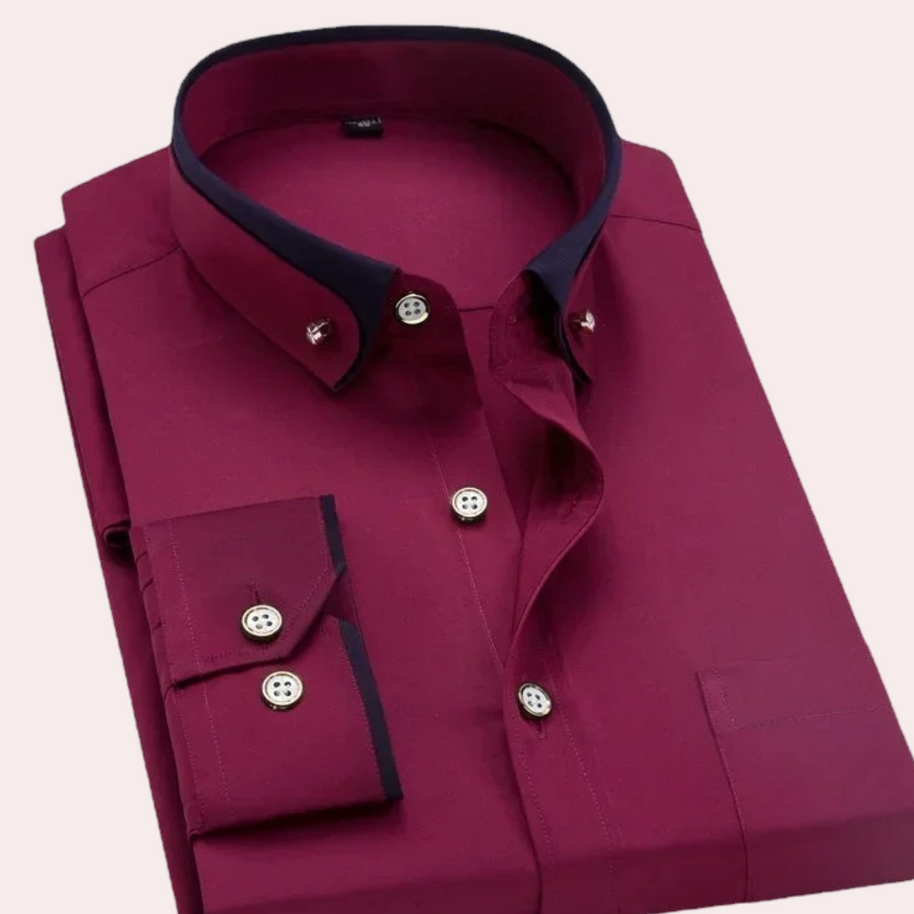 WW | Elegantes Herrenhemd mit Knöpfen