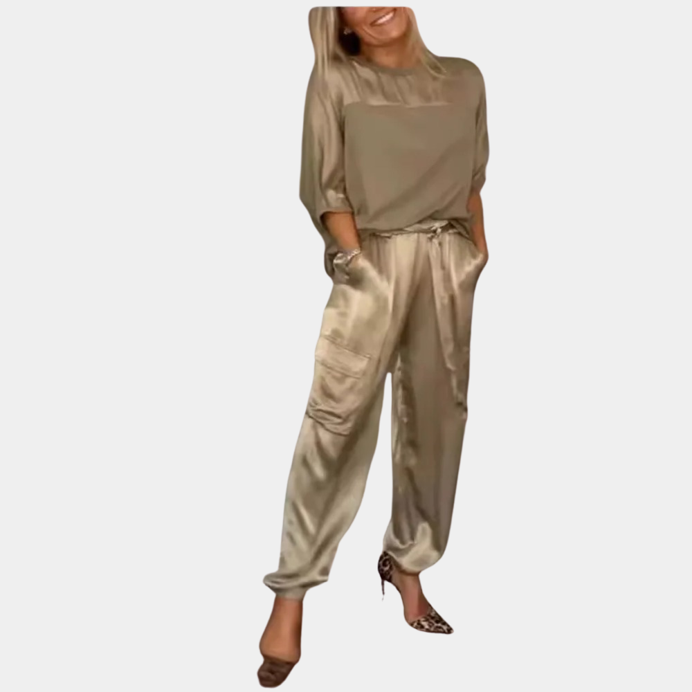 WW | Elegantes Satin Chic Set - Top + Hose