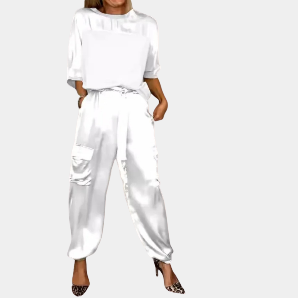 WW | Elegantes Satin Chic Set - Top + Hose