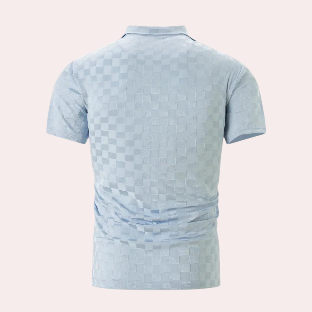 W&W Mode | Slim Fit Karo Poloshirt Für Herren