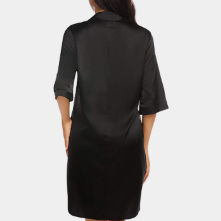 W&W Mode | Satin Knopf-Bund Nachthemd für Damen