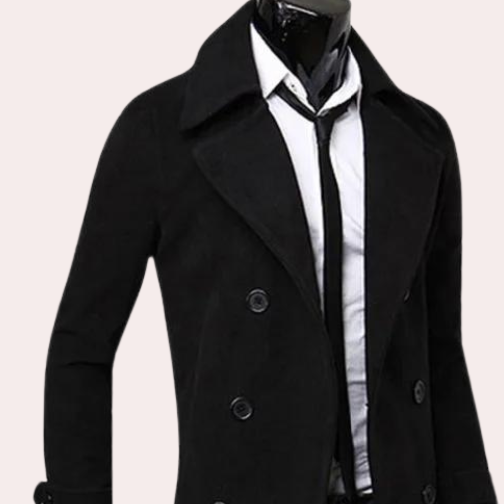 WW | Herren Trenchcoat mit Doppelter Knopfleiste