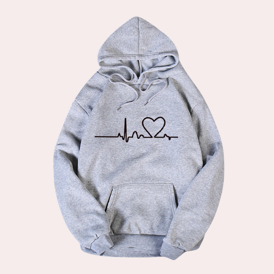 WW | Sehr Bequemer Damen Hoodie mit Kapuze, Der Ein Gemütliches, Minimalistisches Aussehen Verleiht