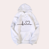 WW | Sehr Bequemer Damen Hoodie mit Kapuze, Der Ein Gemütliches, Minimalistisches Aussehen Verleiht