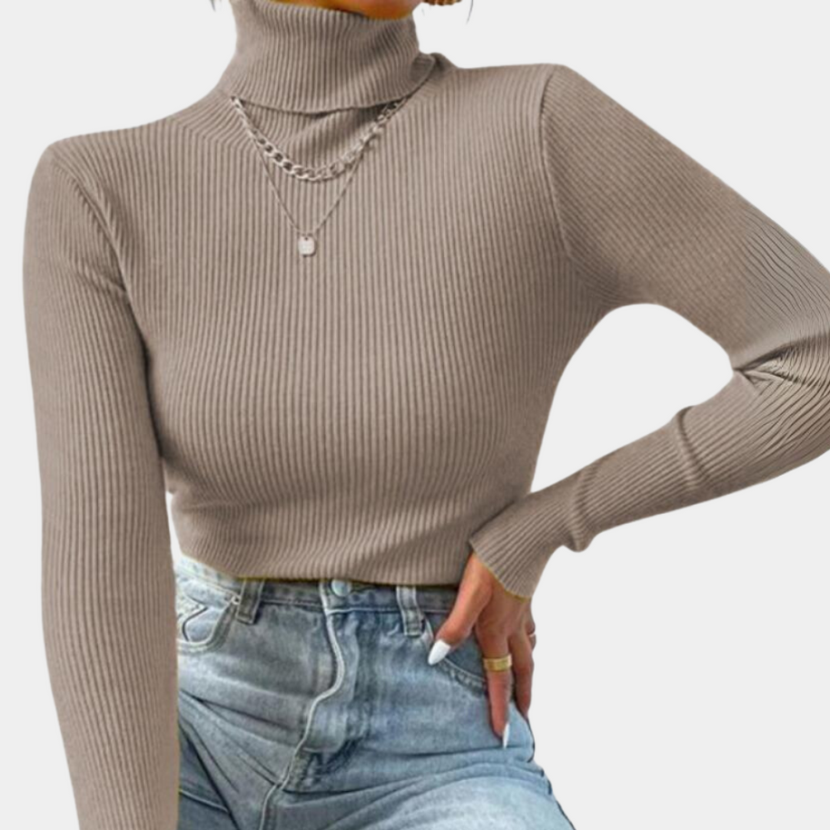 WW | Warme Damen Rollkragenpullover Für Den Winter