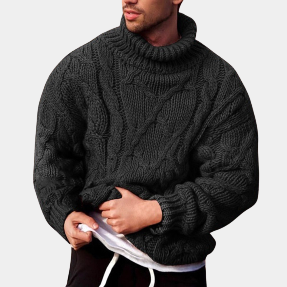 WW | Strickpullover Mit Zopfmuster Für Herren