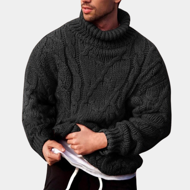 WW | Strickpullover Mit Zopfmuster Für Herren
