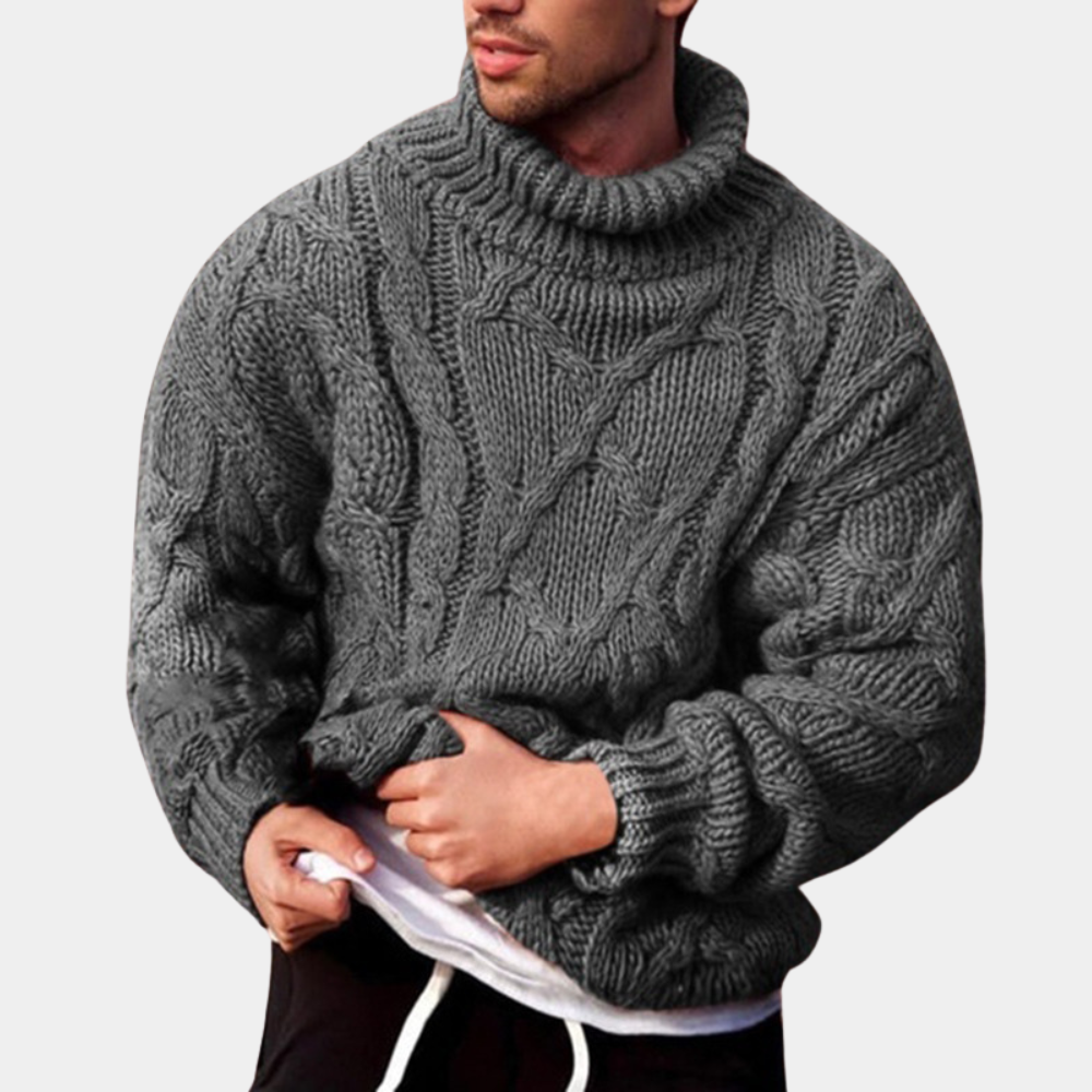 W&W Mode | Strickpullover Mit Zopfmuster Für Herren