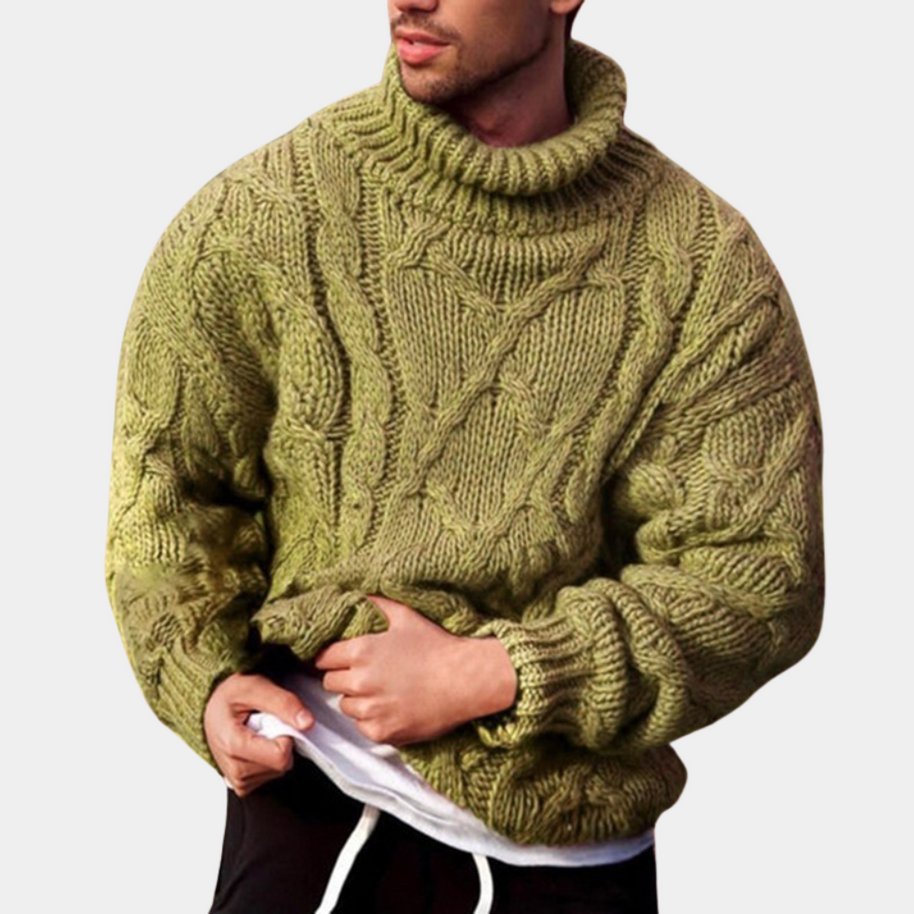 WW | Strickpullover Mit Zopfmuster Für Herren