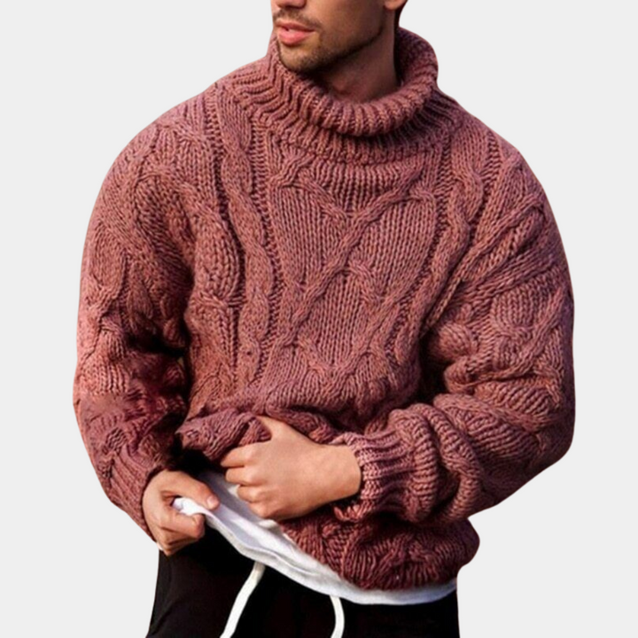 W&W Mode | Strickpullover Mit Zopfmuster Für Herren