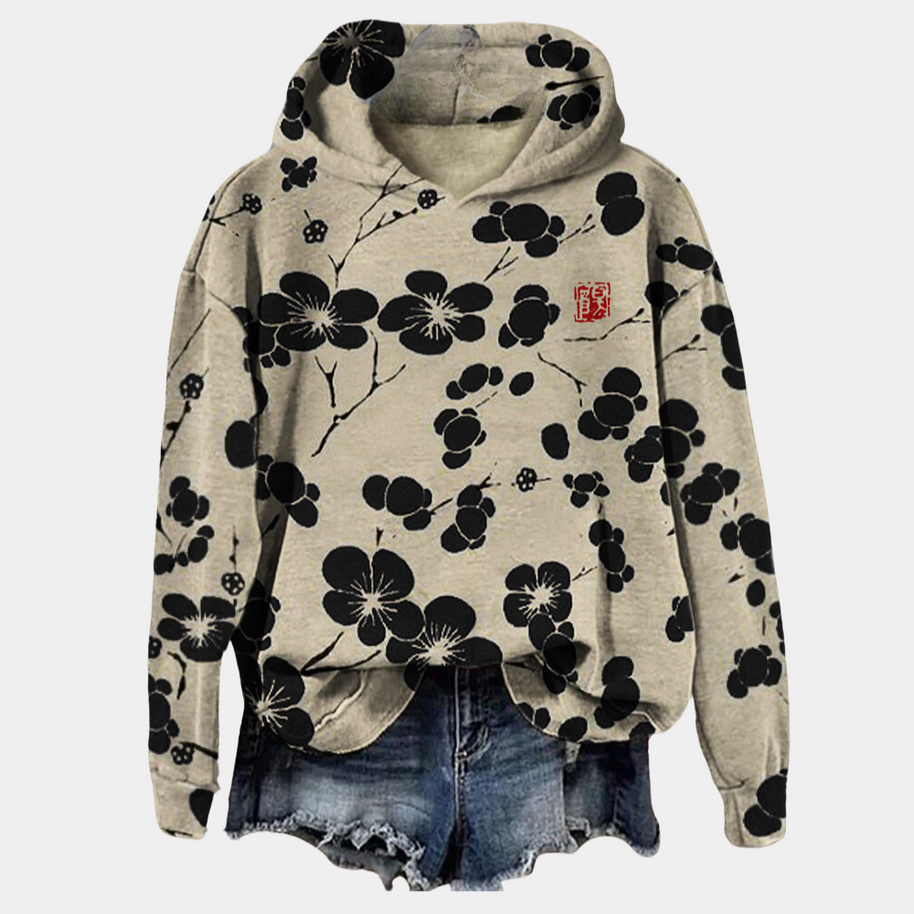 WW | Frauen Floralprint Pullover für gemütlichen Winterstil
