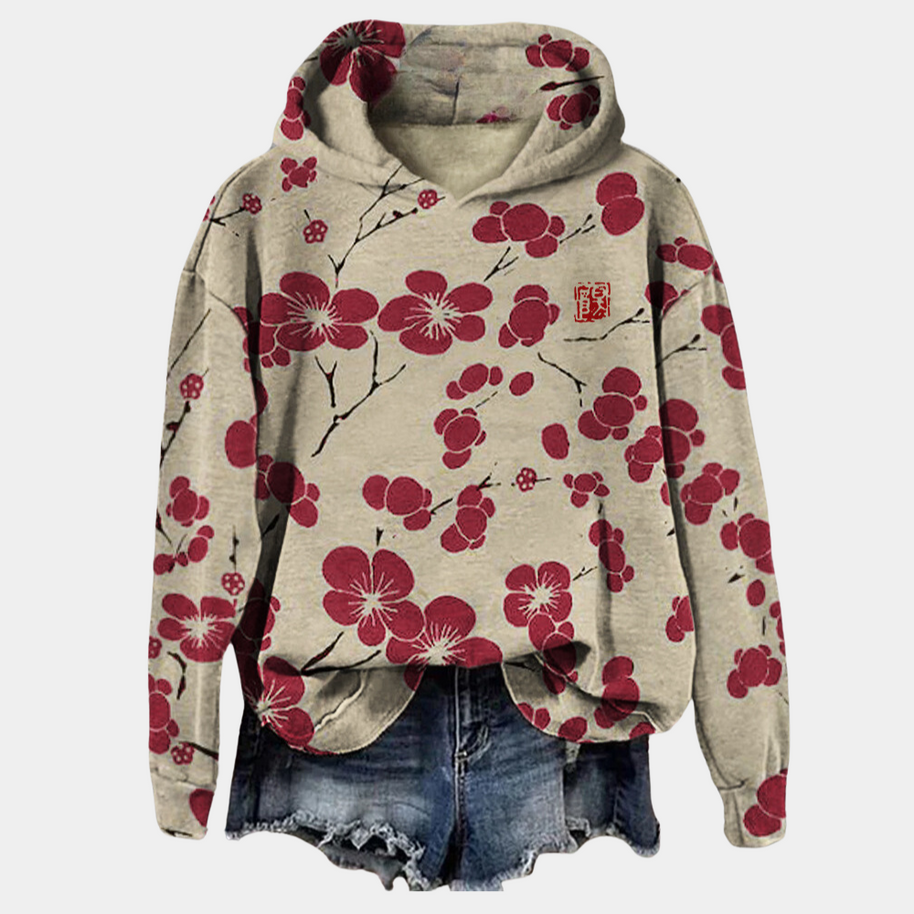 WW | Frauen Floralprint Pullover für gemütlichen Winterstil