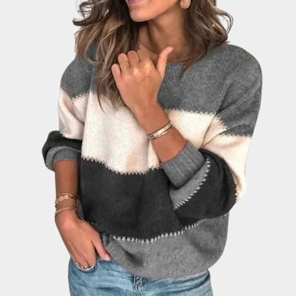 WW | Stilvoll Gestreifter Pullover Für Damen