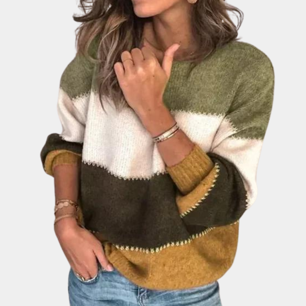 WW | Stilvoll Gestreifter Pullover Für Damen