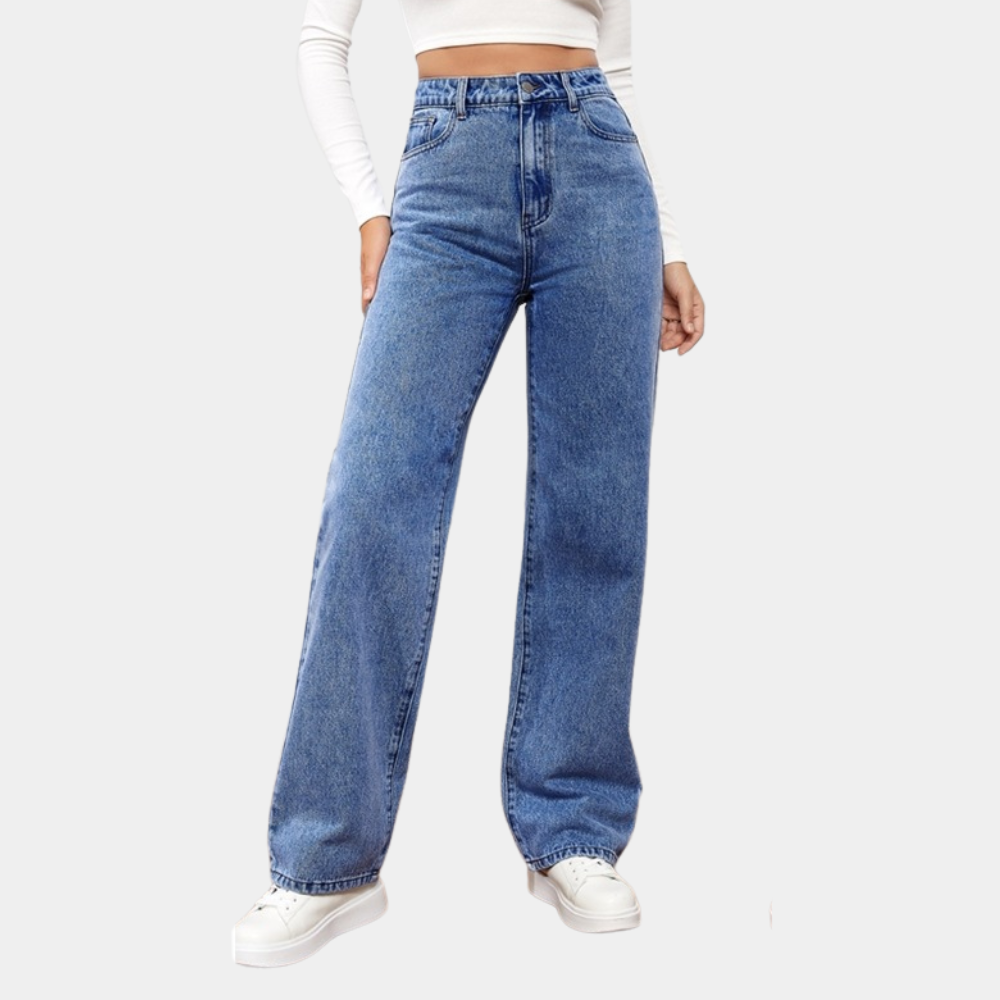 WW | High Waist Straight Leg Jeans
