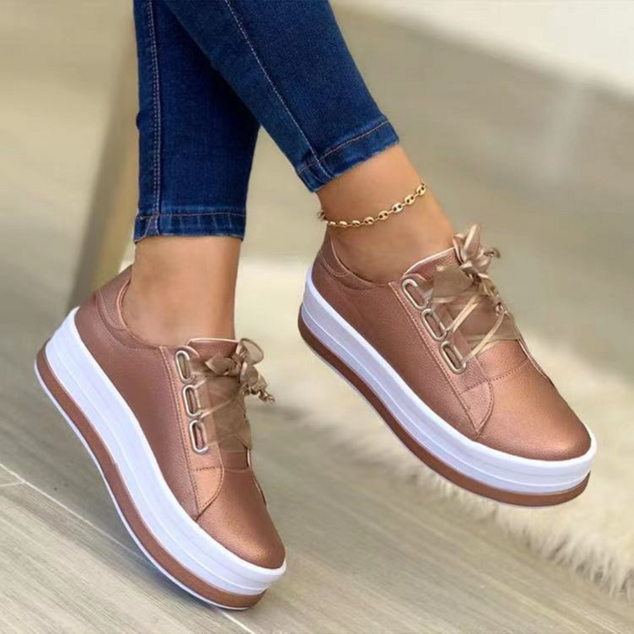WW | Bequeme und Stilvolle Leder Damen Sneakers