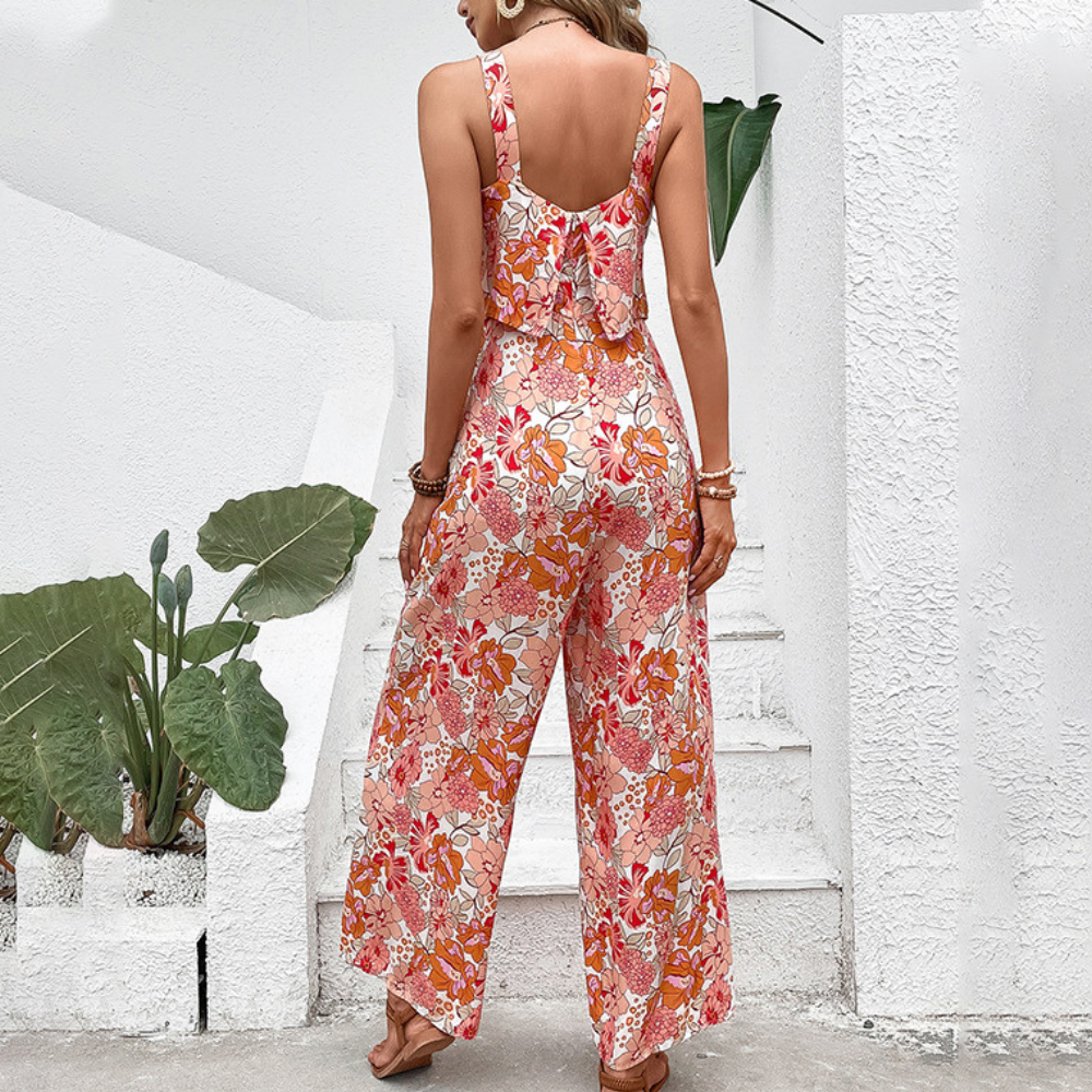 WW | Eleganter Blumen Overall Für Damen