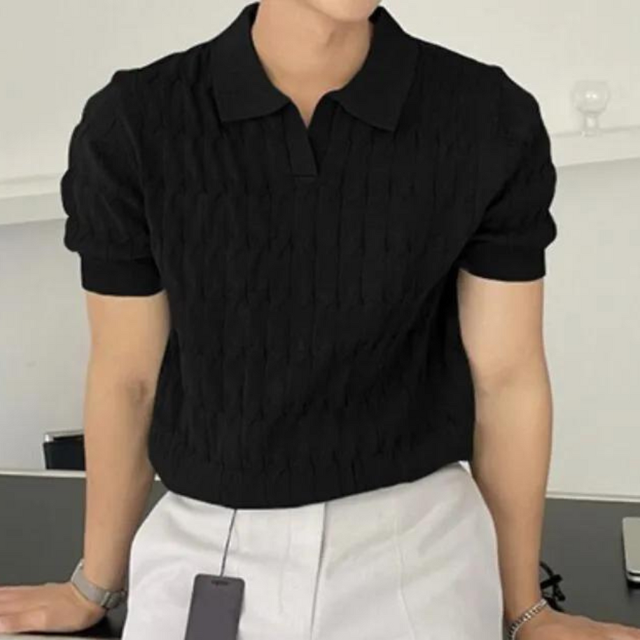 WW | Stilvolles Herren Poloshirt Aus Strick