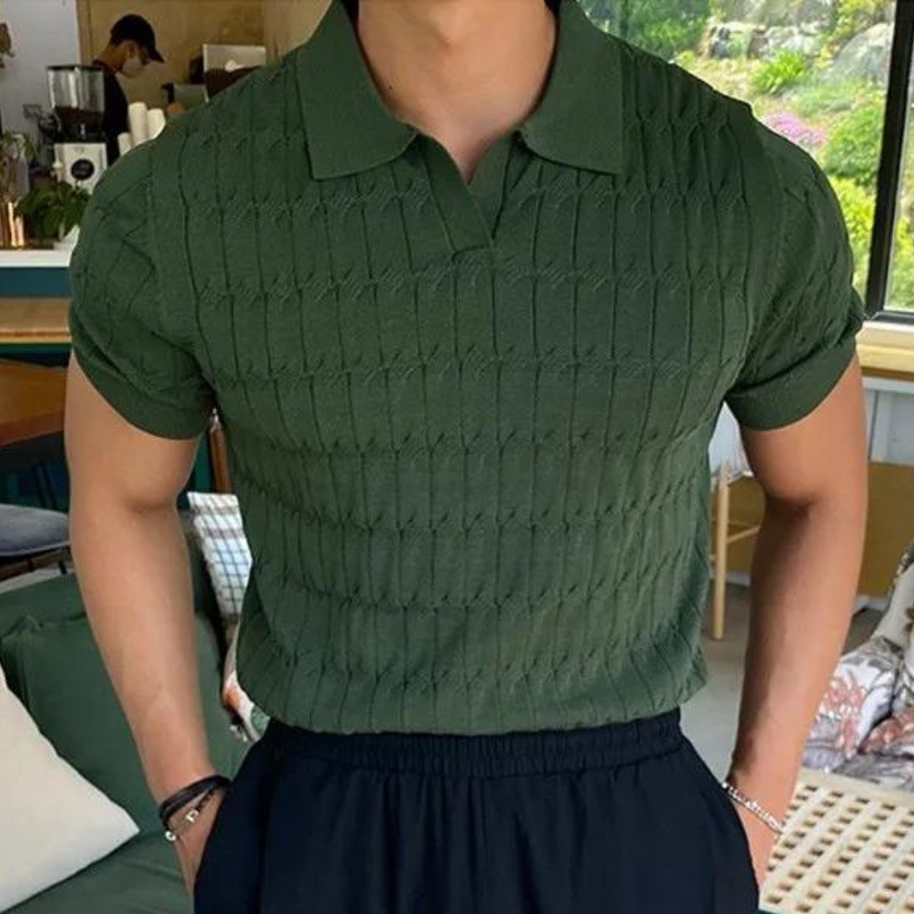 WW | Stilvolles Herren Poloshirt Aus Strick