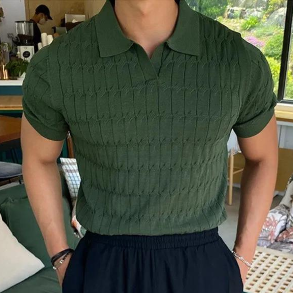 WW | Stilvolles Herren Poloshirt Aus Strick